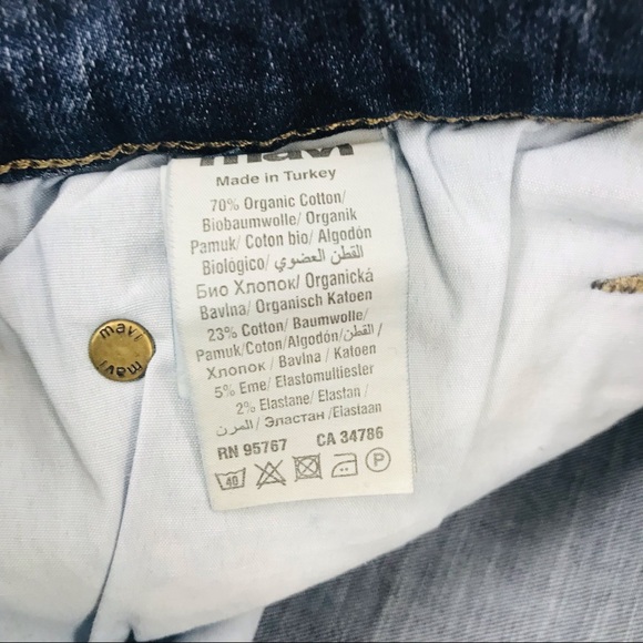 NWT!! Mens Mavi Organic Cotton Blend Move Zach Straight Leg Jean Rich Indigo - Picture 8 of 10